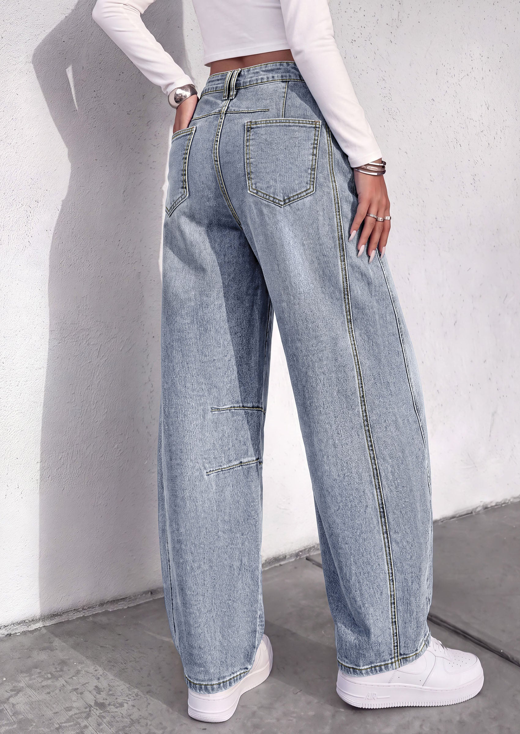 PRETTYGARDEN Womens Bootcut Denim Jeans Wide Leg Pants | Stretchy, High Waisted Rise, Flare Bell Bottom, Pockets, Trendy Casual, Going Out Outfits, Fall Winter Fashion Clothing