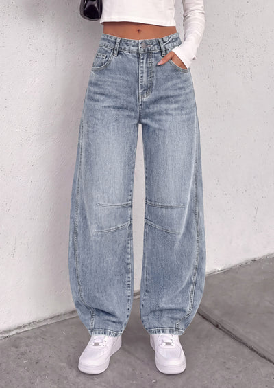 PRETTYGARDEN Womens Bootcut Denim Jeans Wide Leg Pants | Stretchy, High Waisted Rise, Flare Bell Bottom, Pockets, Trendy Casual, Going Out Outfits, Fall Winter Fashion Clothing