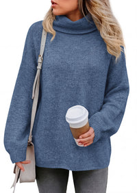 PRETTYGARDEN Women's Winter Turtleneck Sweaters Oversized Warm Pullover  Cozy Chunky Knit Sweater, Long Sleeve Tunic, Loose Fit Dressy Casual Tops, Trendy Fall Fashion Clothing, Holiday Outfits