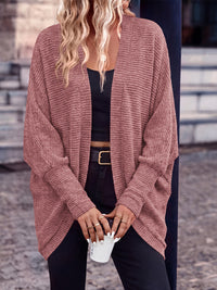 PRETTYGARDEN Batwing Long Sleeve Lightweight Cardigan Sweaters for Women | Batwing Sleeve Long Cardigans, Loose Fit Soft Ribbed Knit Light Weight Sweater, Early Fall Fashion Streetwear, Travel Outfits