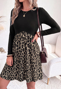 PRETTYGARDEN Womens Long Sleeve Empire Waist Maternity Dress with Pockets Crewnck Flowy A Line Casual Dresses, Above Knee Length, Solid Color & Floral, Baby Shower Outfits, Travel Fashion Clothes