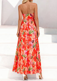 PRETTYGARDEN Womens Boho Maxi Dress 2026 Summer Floral Tube Strapless Spring Wedding Guest Cocktail Long Dresses PRETTYGARDEN