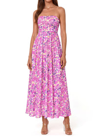 PRETTYGARDEN Womens Boho Maxi Dress 2026 Summer Floral Tube Strapless Spring Wedding Guest Cocktail Long Dresses PRETTYGARDEN