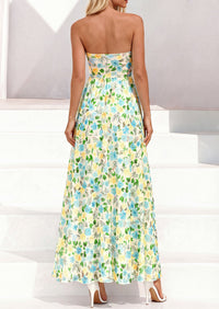 PRETTYGARDEN Womens Boho Maxi Dress 2026 Summer Floral Tube Strapless Spring Wedding Guest Cocktail Long Dresses PRETTYGARDEN