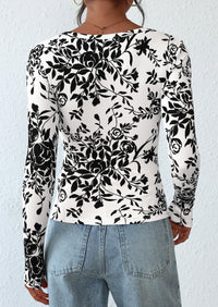 PRETTYGARDEN Women's Fall Long Sleeve Henley T Shirts Button Ribbed Knit Slim Fit Basic Tops Blouse Casual Outfits