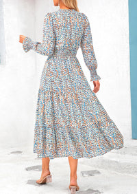 PRETTYGARDEN Women's Floral Maxi Dress Spring Long Sleeve V Neck Casual A Line Long Flowy Boho Party Dresses