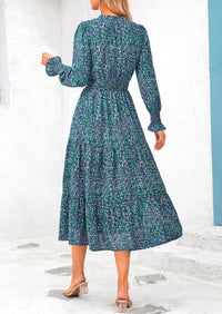 PRETTYGARDEN Women's Floral Maxi Dress Spring Long Sleeve V Neck Casual A Line Long Flowy Boho Party Dresses