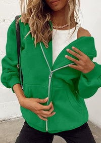 PRETTYGARDEN Women's Zip Up Y2K Hoodies Casual Long Sleeve Sweatshirts Fall Spring Track Jackets with Pockets