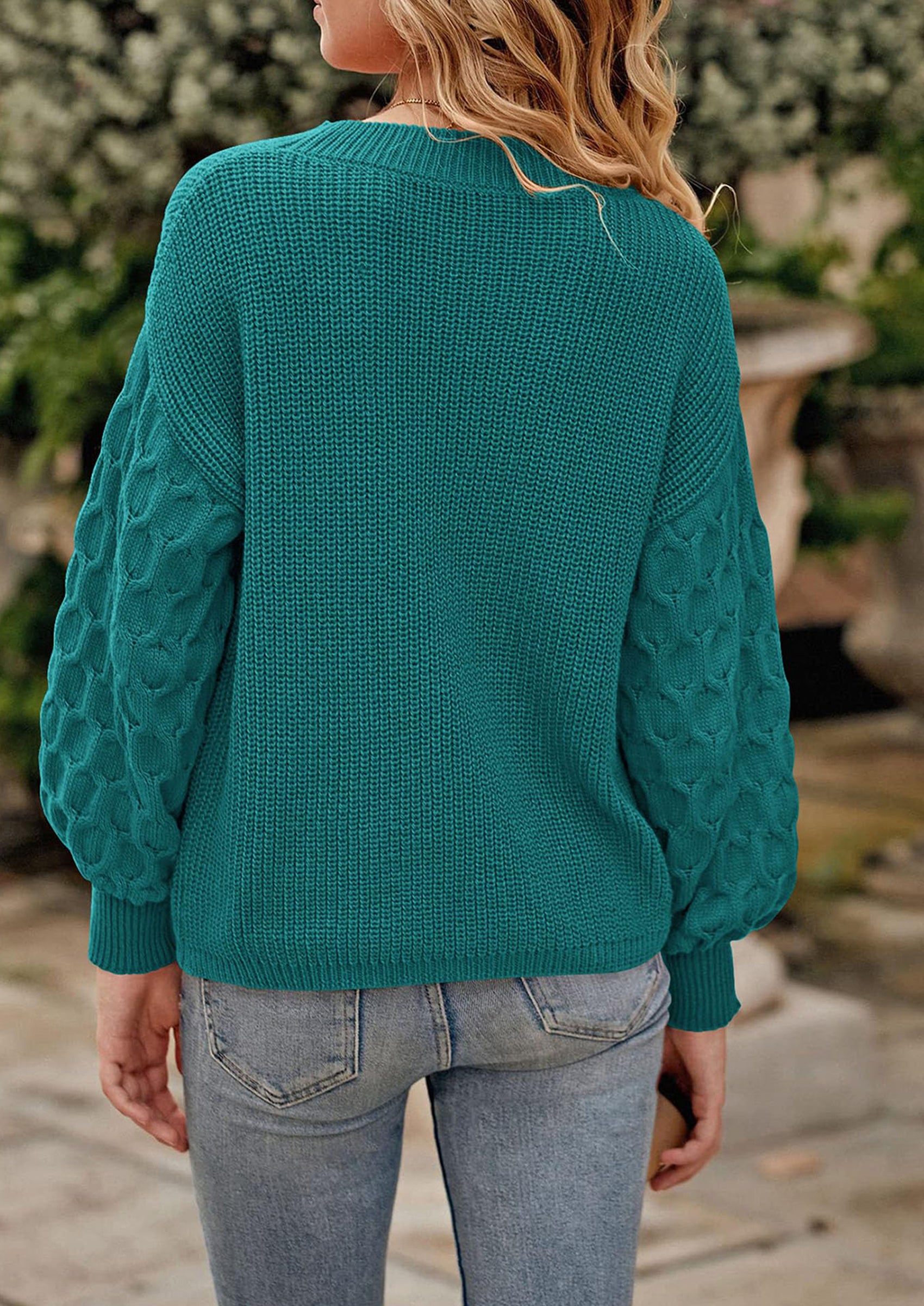 PRETTYGARDEN Women's Fall Pullover Sweater Casual Long Sleeve Loose Chunky Knit Tops Blouse Winter Fashion Clothing