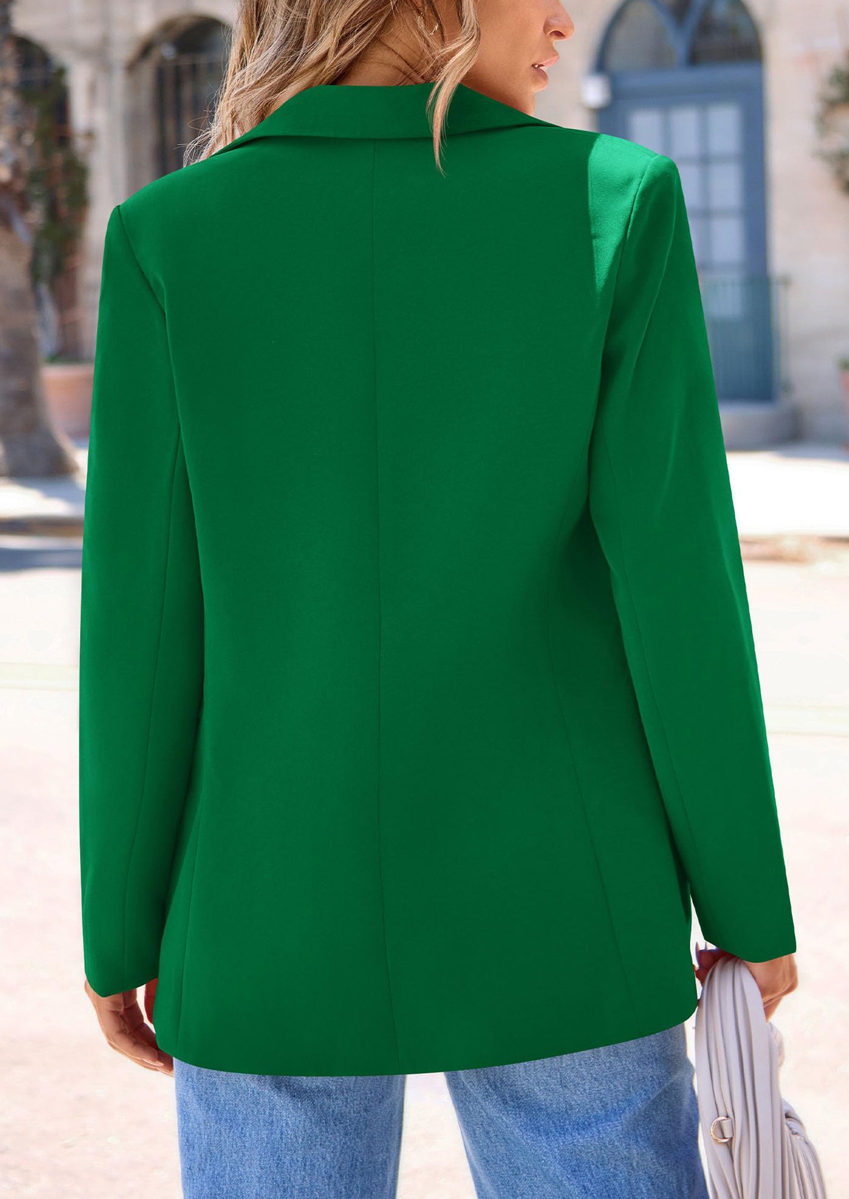 PRETTYGARDEN Women's Spring Fall Business Casual Blazers Long Sleeve Notch Lapel Trendy Work Office Blazer Jackets Outerwear