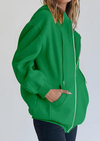 PRETTYGARDEN Women's Zip Up Y2K Hoodies Casual Long Sleeve Sweatshirts Fall Spring Track Jackets with Pockets