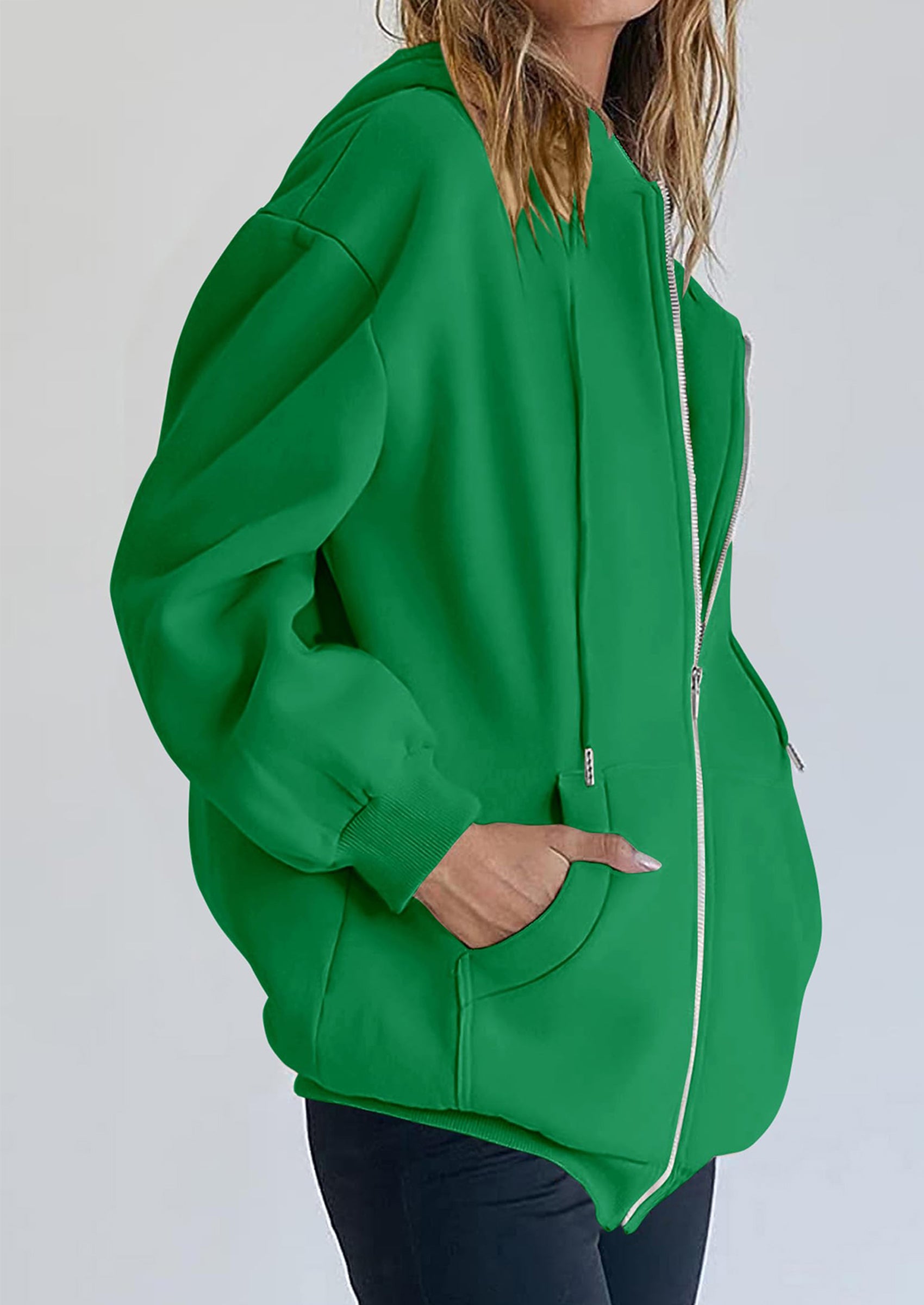 PRETTYGARDEN Women's Zip Up Y2K Hoodies Casual Long Sleeve Sweatshirts Fall Spring Track Jackets with Pockets