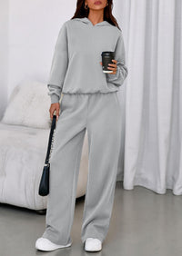 PRETTYGARDEN Womens Sweatsuits 2 Piece Set Casual Winter Long Sleeve Hoodie Loose Wide Leg Sweatpants Fall Tracksuit PRETTYGARDEN