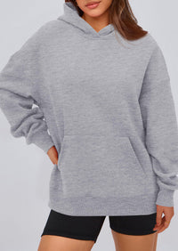 PRETTYGARDEN Womens Oversized Hoodies Fleece Hooded Sweatshirts Long Sleeve Pullover Tops Fall Outfits Winter Clothes