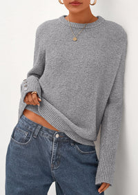 PRETTYGARDEN Womens Sweaters Fall Fashion Casual Crewneck Pullover Button Long Sleeve Cute Knit Tops Winter Clothes