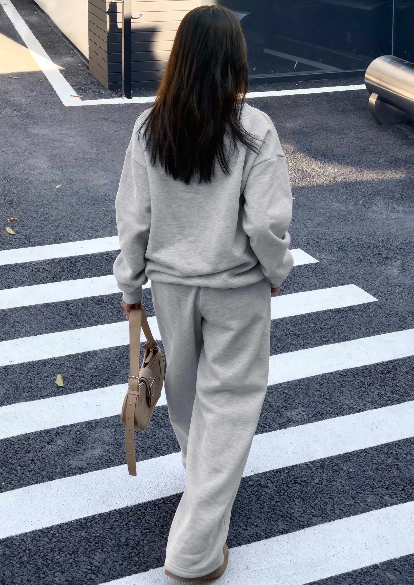 PRETTYGARDEN Casual Winter Two Piece Sets for Women V Neck Sweatshirt Loose Wide Leg Pants Tracksuit Knit Fall Outfits PRETTYGARDEN