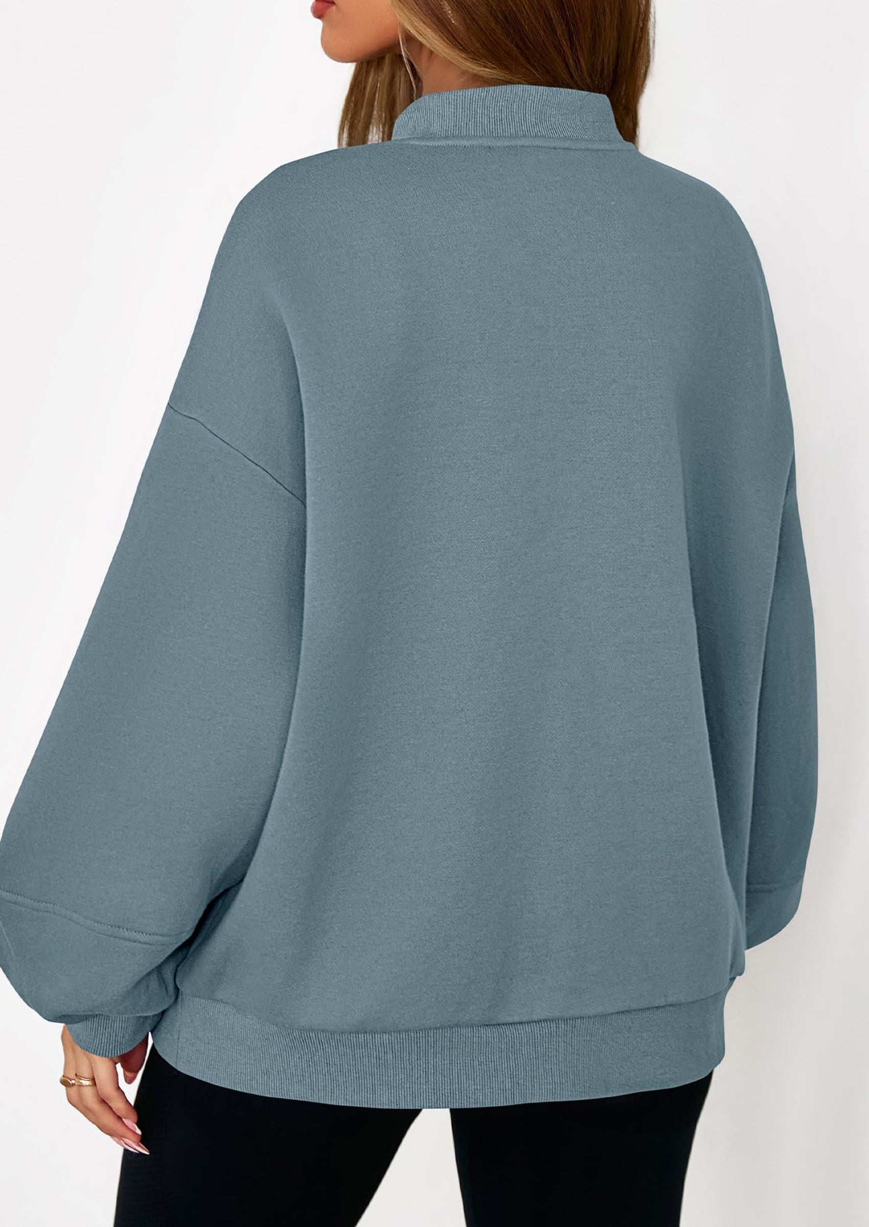 KIRUNDO Oversized Sweatshirt for Women Zip Up Bomber Jacket Fall Fashion Casual Long Sleeve Outerwear Winter Outfits PRETTYGARDEN