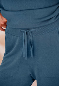 PRETTYGARDEN Two Piece Set for Women Summer Lounge Sets Shorts And Short Sleeve Tops Knitted Matching Travel Spring Outfits PRETTYGARDEN