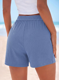 PRETTYGARDEN Flowy Summer Shorts for Women High Waisted Wide Leg Knitted Wide Leg Soft Pajama Shorts Women Vacation Outfits PRETTYGARDEN