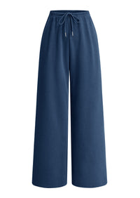 PRETTYGARDEN Womens Wide Leg Sweatpants Fleece Lounge Pants | Elastic Drawstring Waist,Baggy Jogger Yoga Sweat pants,Pockets,Fall Winter Clothes,Loose Daily Casual & Loungewear Trousers