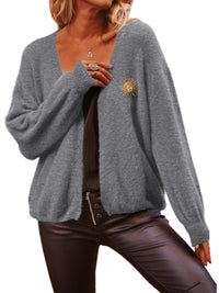 PRETTYGARDEN Women's Soft Fuzzy Cardigan Oversized Open Front Knit Sweaters