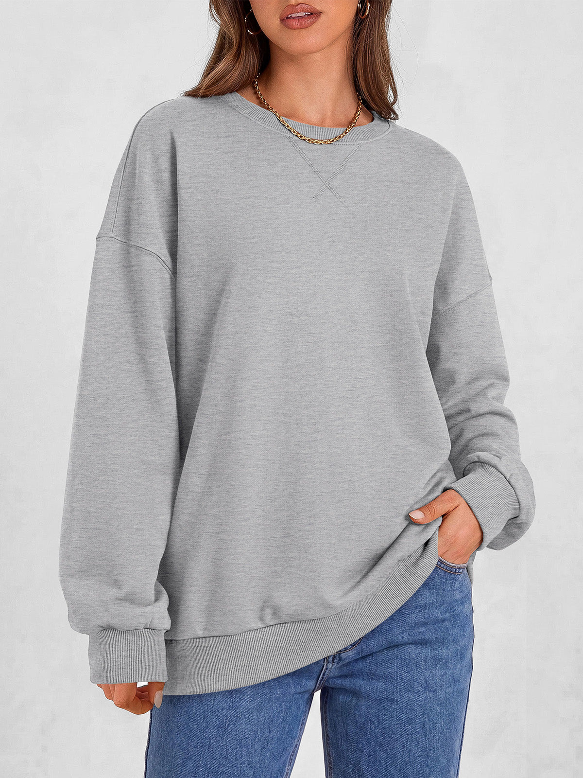 Classic Crewneck Ruched Waist Tee Shirts, Casual Fitted Cute Top, Soft Basic Layering, Y2k Fall Outfits, Fashion Clothing