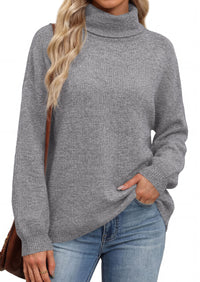 PRETTYGARDEN Women's Winter Turtleneck Sweaters Oversized Warm Pullover  Cozy Chunky Knit Sweater, Long Sleeve Tunic, Loose Fit Dressy Casual Tops, Trendy Fall Fashion Clothing, Holiday Outfits