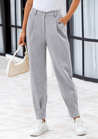 PRETTYGARDEN Womens Dress Pants Business Casual Trendy High Waisted Ankle Length Dressy Trousers Slacks Work Clothes