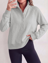 PRETTYGARDEN Women's Fall Trendy Oversized Sweatshirts | Comfy Ribbed Fabric, Raglan Long Sleeve Collared; Button Up Henley Pullover Blouse, Casual Workout Tops, Y2K Fashion Clothing