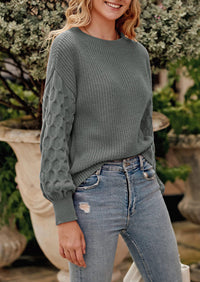 PRETTYGARDEN Women's Fall Pullover Sweater Casual Long Sleeve Loose Chunky Knit Tops Blouse Winter Fashion Clothing