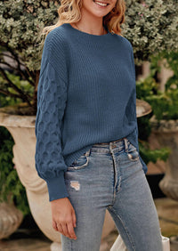 PRETTYGARDEN Women's Fall Pullover Sweater Casual Long Sleeve Loose Chunky Knit Tops Blouse Winter Fashion Clothing