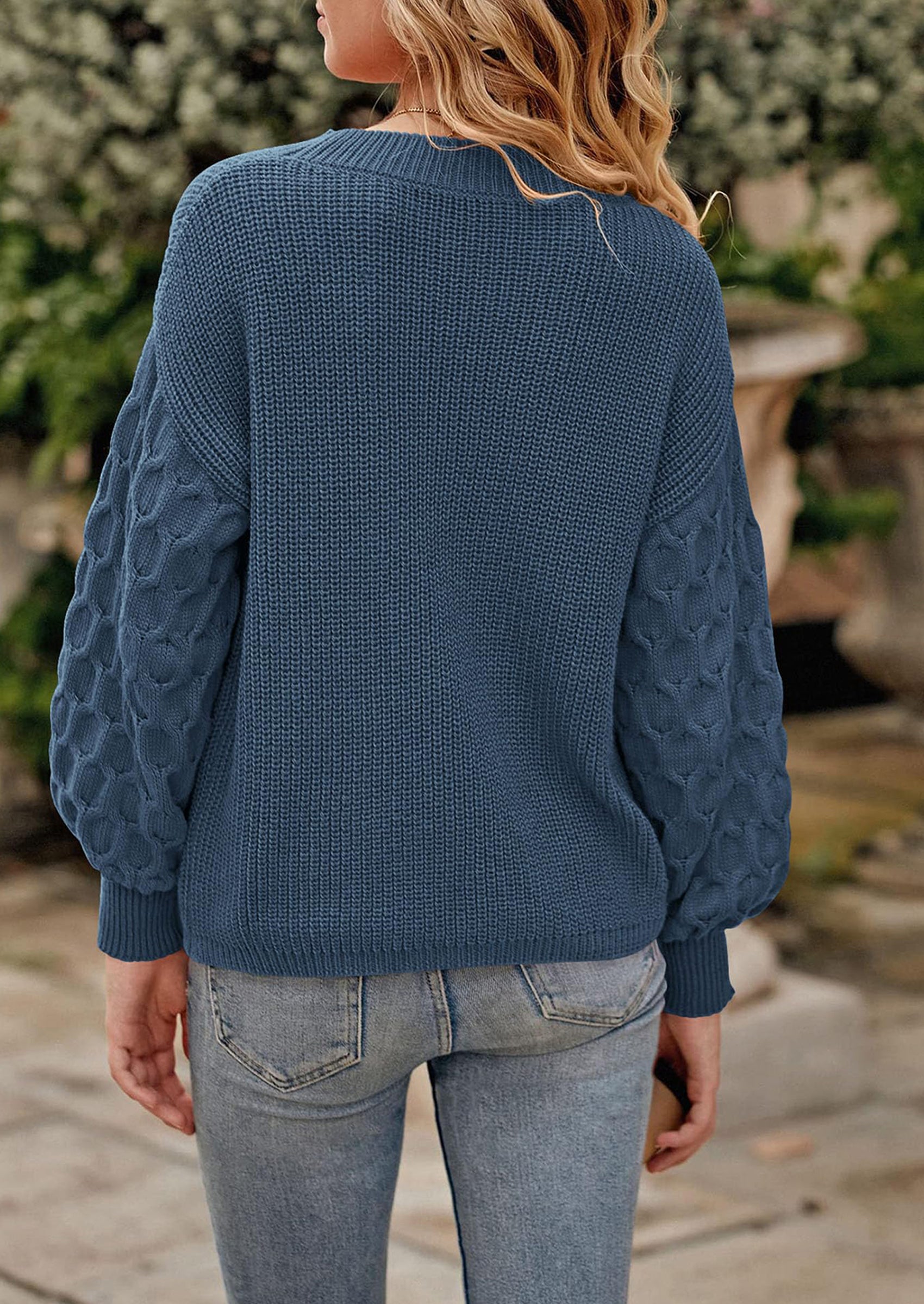 PRETTYGARDEN Women's Fall Pullover Sweater Casual Long Sleeve Loose Chunky Knit Tops Blouse Winter Fashion Clothing