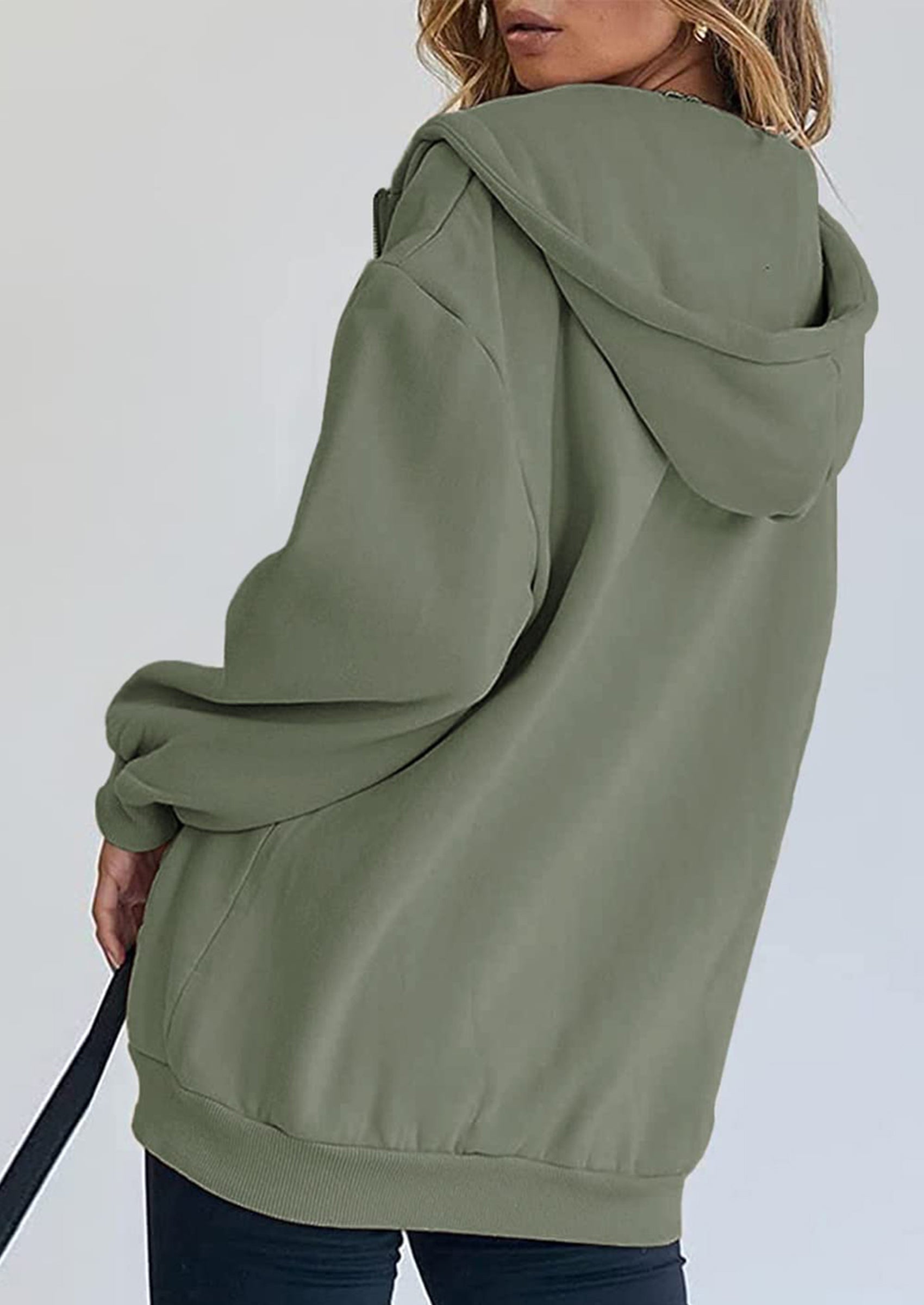 PRETTYGARDEN Women's Zip Up Y2K Hoodies Casual Long Sleeve Sweatshirts Fall Spring Track Jackets with Pockets