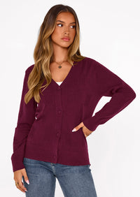 PRETTYGARDEN Women's Soft Winter Cardigan Sweaters Lightweight Knit Button Up Shrug Fall Sweater Tops PRETTYGARDEN