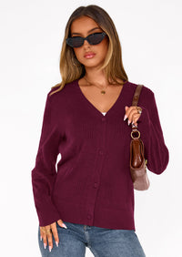 PRETTYGARDEN Women's Soft Winter Cardigan Sweaters Lightweight Knit Button Up Shrug Fall Sweater Tops PRETTYGARDEN