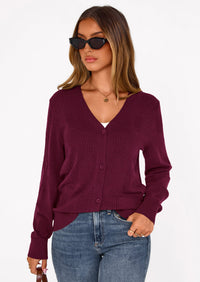 PRETTYGARDEN Women's Soft Winter Cardigan Sweaters Lightweight Knit Button Up Shrug Fall Sweater Tops PRETTYGARDEN