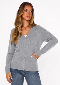 PRETTYGARDEN Women's Soft Winter Cardigan Sweaters Lightweight Knit Button Up Shrug Fall Sweater Tops PRETTYGARDEN