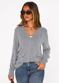 PRETTYGARDEN Women's Soft Winter Cardigan Sweaters Lightweight Knit Button Up Shrug Fall Sweater Tops PRETTYGARDEN