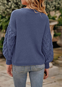 PRETTYGARDEN Women's Fall Pullover Sweater Casual Long Sleeve Loose Chunky Knit Tops Blouse Winter Fashion Clothing