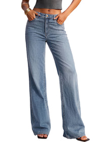 PRETTYGARDEN Women's Wide Leg Jeans High Waisted Denim Pants | Stretchy Flare Jeans, Comfy Soft, Basic-5-Pocket, Trendy Bottoms, Casual Office Wear, Going Out Outfits, Fashion Clothing