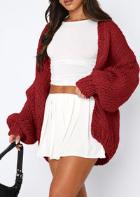 PRETTYGARDEN Cardigan Sweaters for Women Trendy Fall Fashion Long Sleeve Chunky Knit Cardigans Winter Clothing Outfits