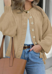 PRETTYGARDEN Women's Winter Cardigan Sweaters Trendy Chunky Knit Long Sleeve Button Up Casual Warm Fall Jackets Coats