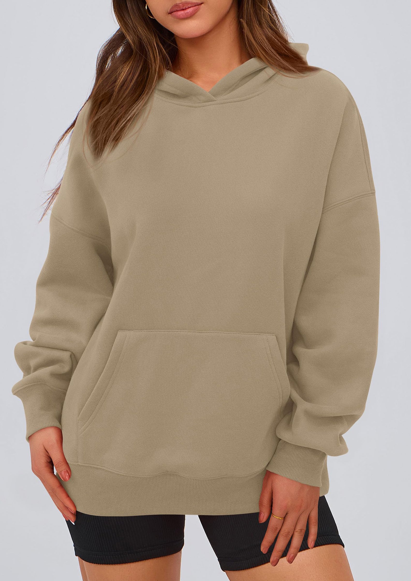 PRETTYGARDEN Womens Oversized Hoodies Fleece Hooded Sweatshirts Long Sleeve Pullover Tops Fall Outfits Winter Clothes