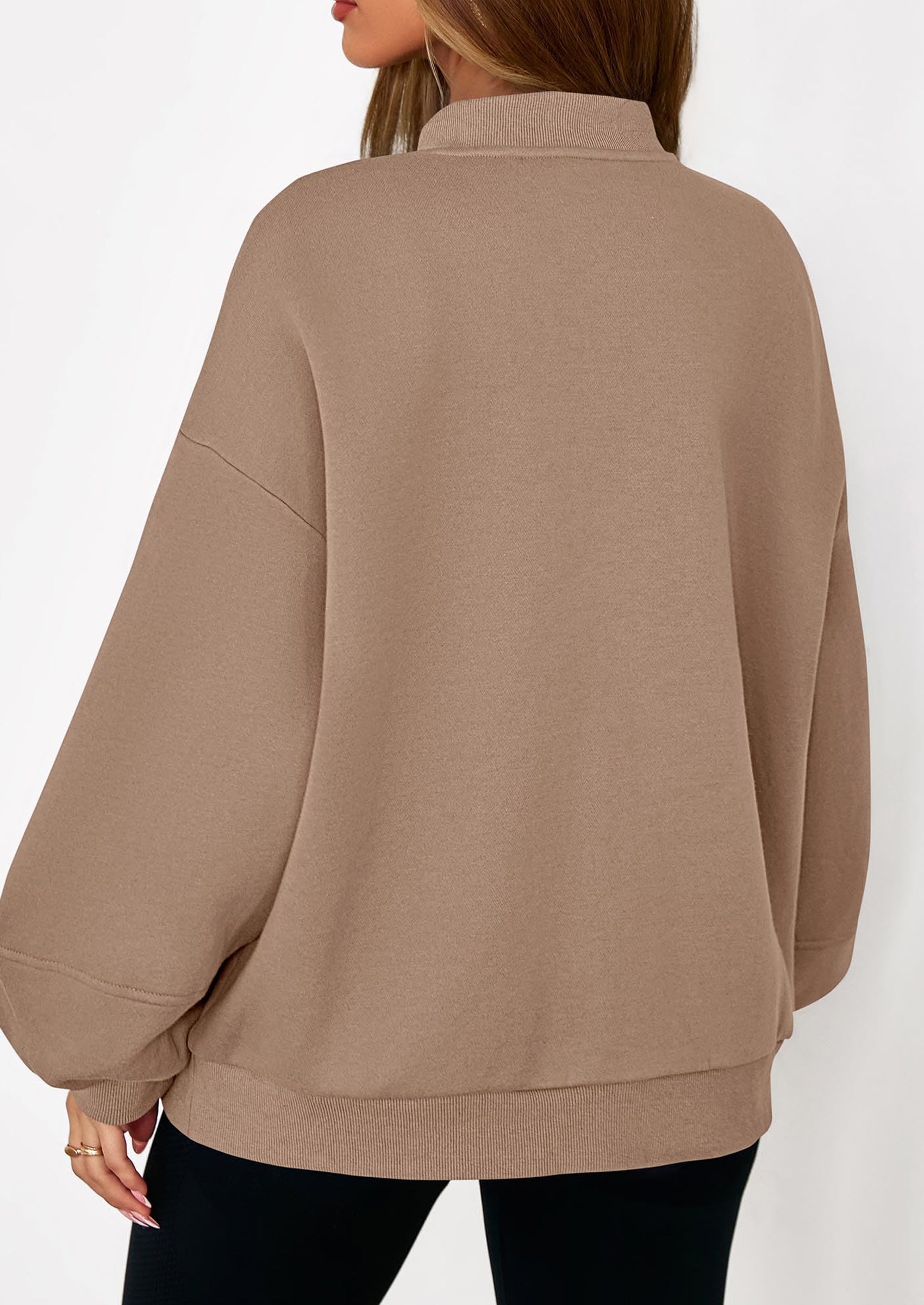 KIRUNDO Oversized Sweatshirt for Women Zip Up Bomber Jacket Fall Fashion Casual Long Sleeve Outerwear Winter Outfits PRETTYGARDEN