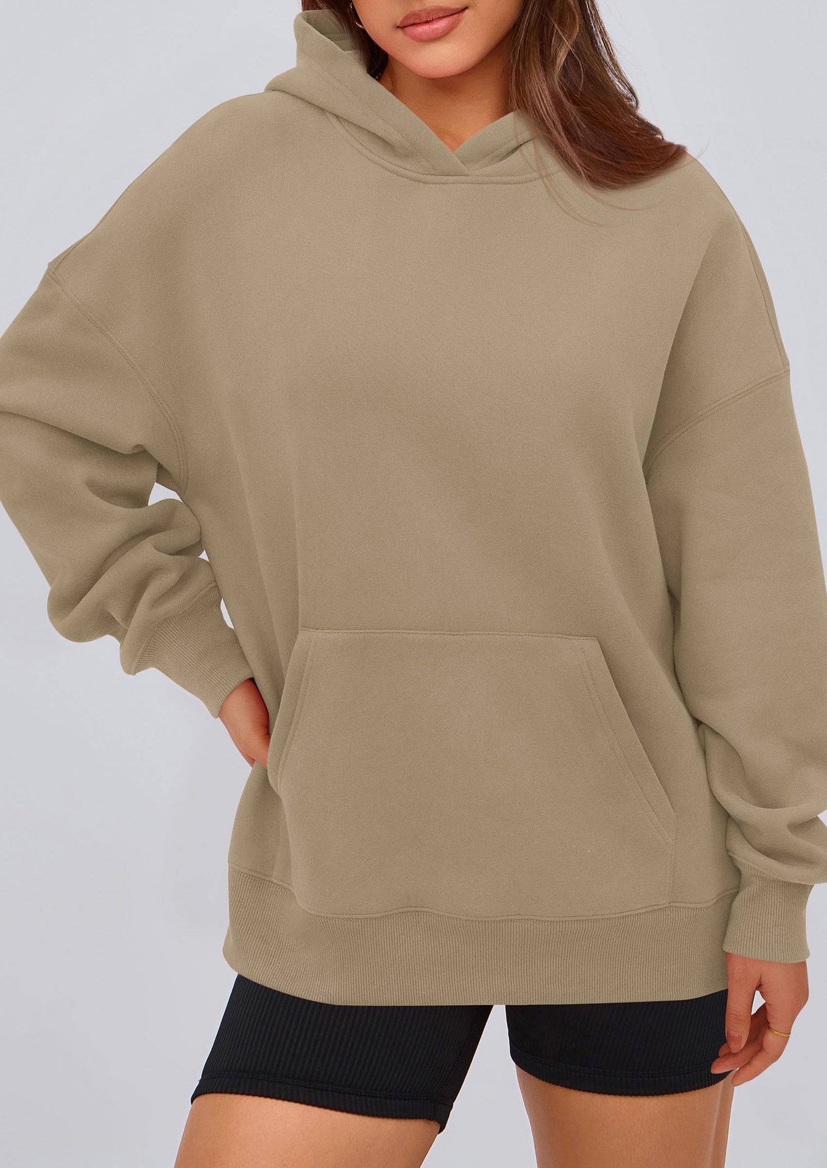 PRETTYGARDEN Womens Oversized Hoodies Fleece Hooded Sweatshirts Long Sleeve Pullover Tops Fall Outfits Winter Clothes