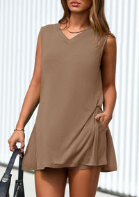 PRETTYGARDEN Women's Two Piece Lounge Set Summer Casual Oversized Shirts Biker Shorts Matching Airport Travel Outfit