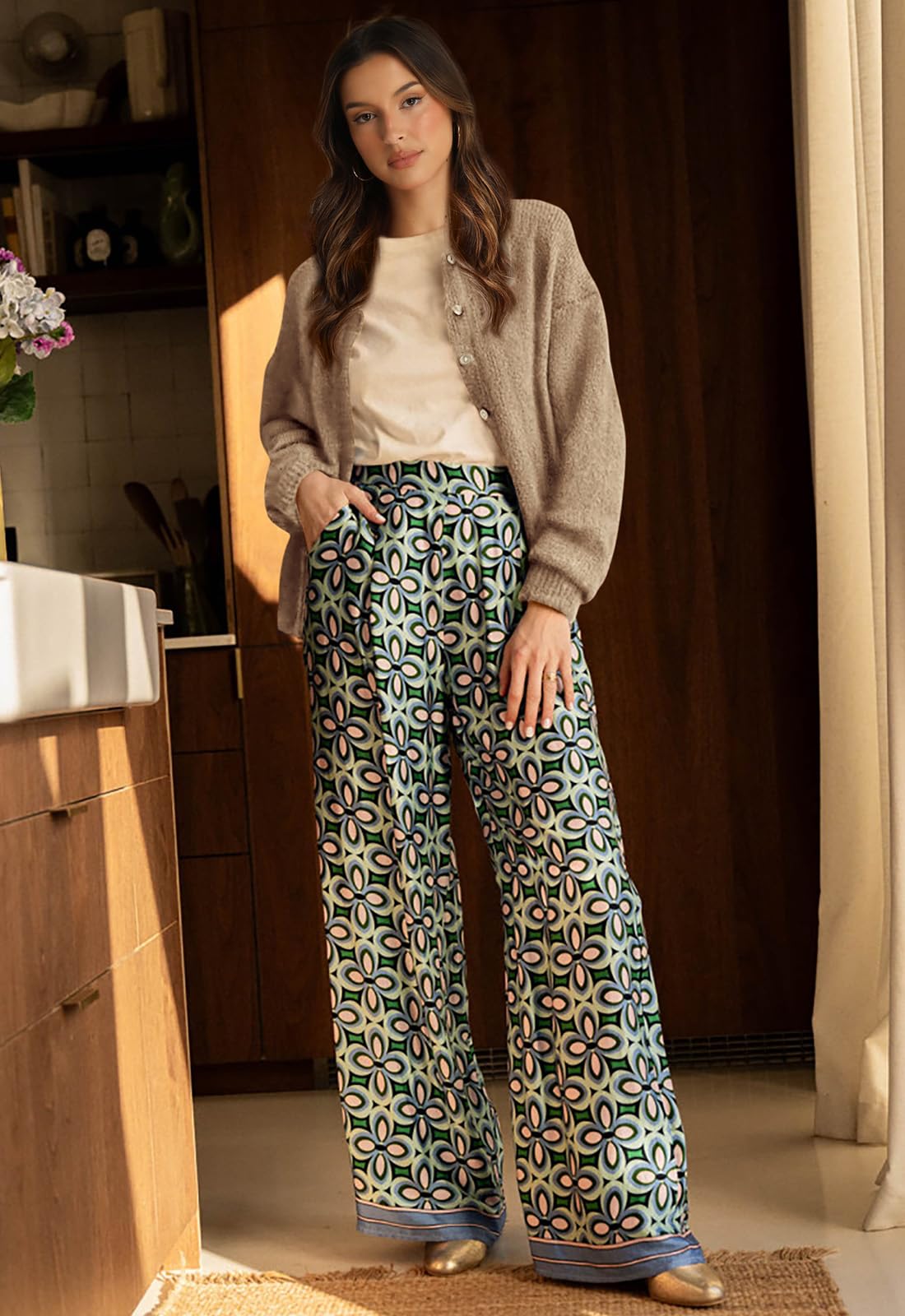 PRETTYGARDEN Long Sleeve Crewneck Button Down Womens Sweaters Fall Open Front Chunky Cardigan Sweaters for Women PRETTYGARDEN