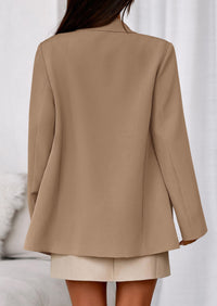 PRETTYGARDEN Fall Blazers for Women Business Casual Long Sleeve Lapel Pockets Dressy Suit Jackets Work Office Clothes PRETTYGARDEN