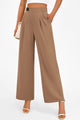 Women's Wide Leg Pants Dressy High Waisted Business Casual Work Office Suit Palazzo Pant Trousers