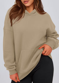 PRETTYGARDEN Womens Oversized Hoodies Fleece Hooded Sweatshirts Long Sleeve Pullover Tops Fall Outfits Winter Clothes